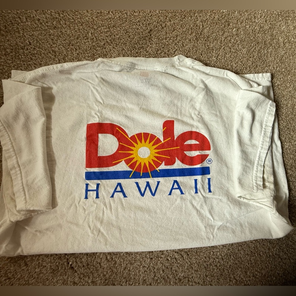 Dole Hawaii White Tee Shirt